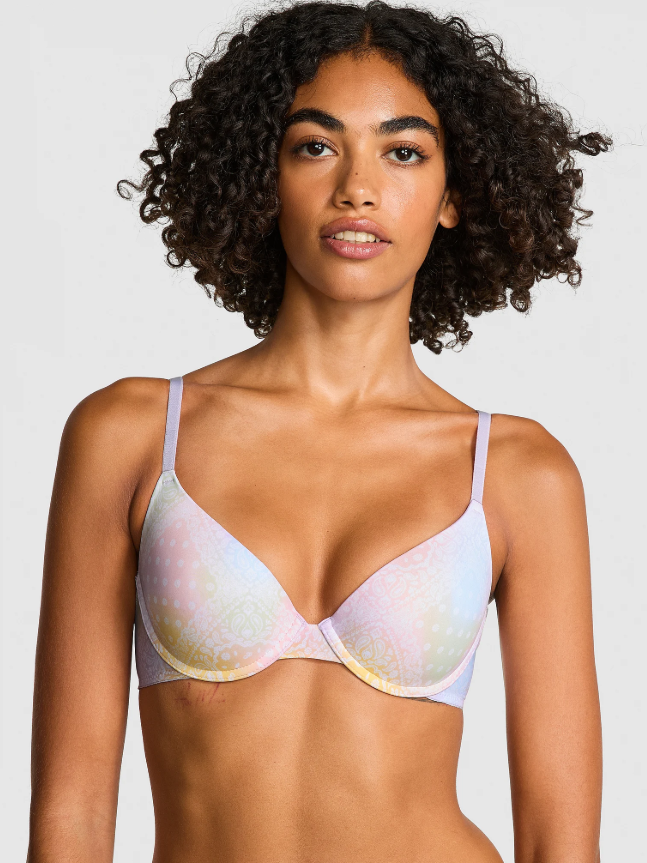 Brasier Pink  Wear Everywhere de cobertura total con forro ligero arcoiris 34B